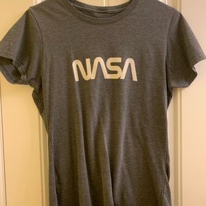 Gray NASA t shirt